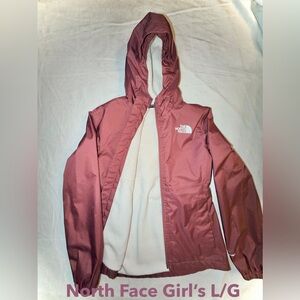 The North Face Burgundy Hooded Jacket